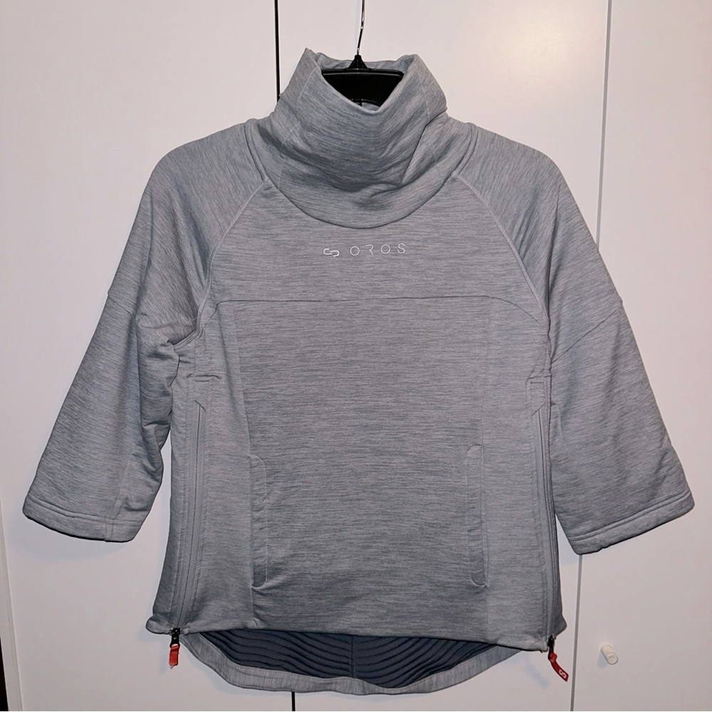 Oros Astra Insulated Pullover Jacket with Solarcore Gray Size Small
